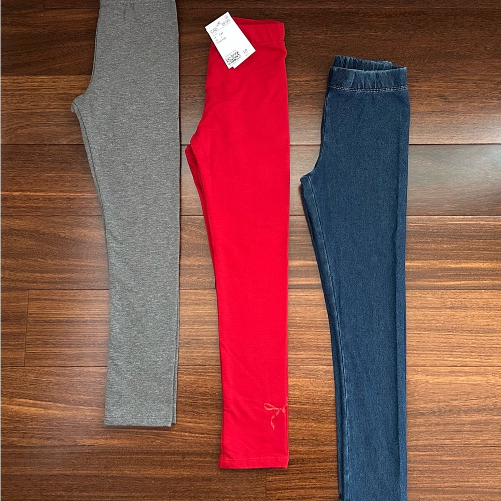 BNWT H&M Brushed Leggings and Denim Leggings Set